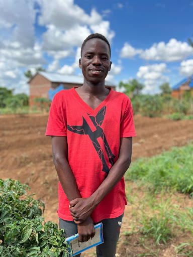 young Tanzanian farmer Paschal Attanas