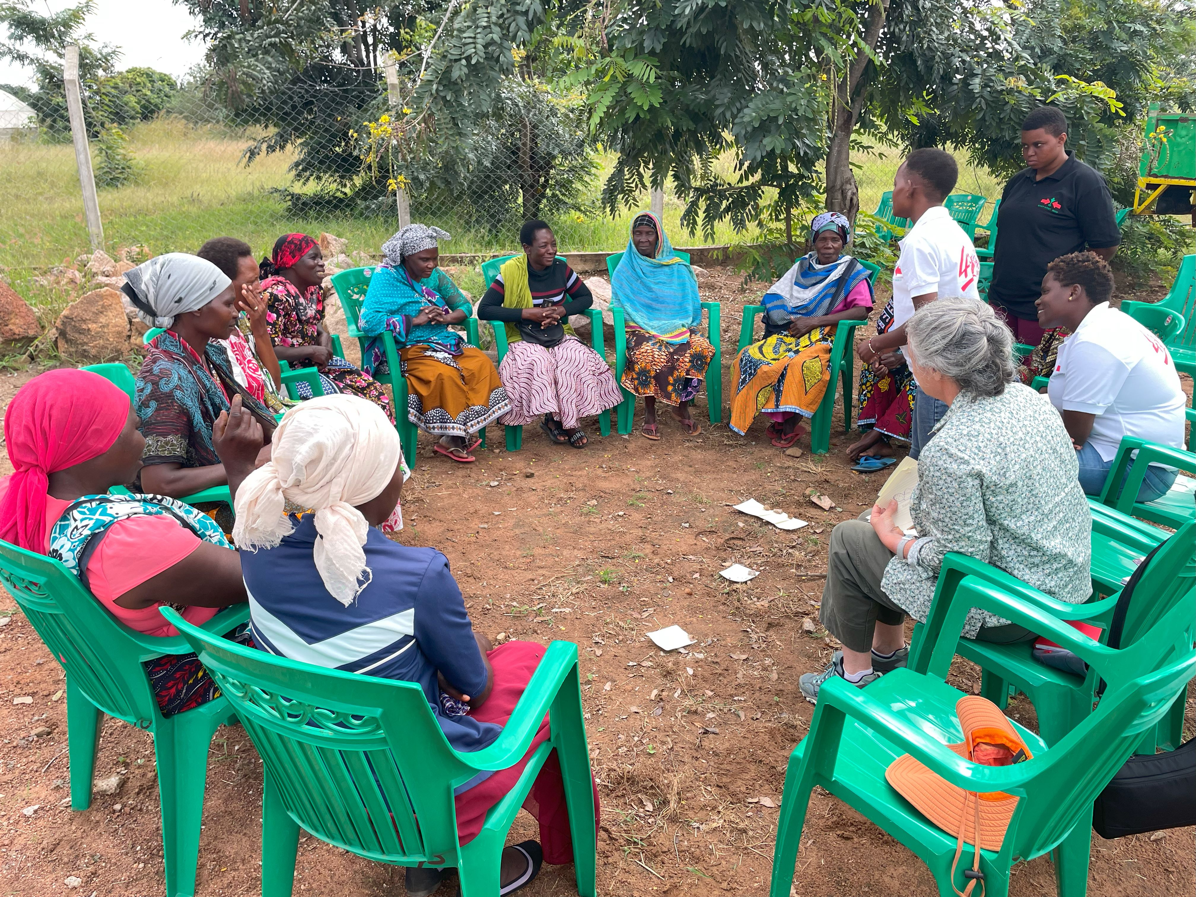 women's focus group discussion in Tanzania