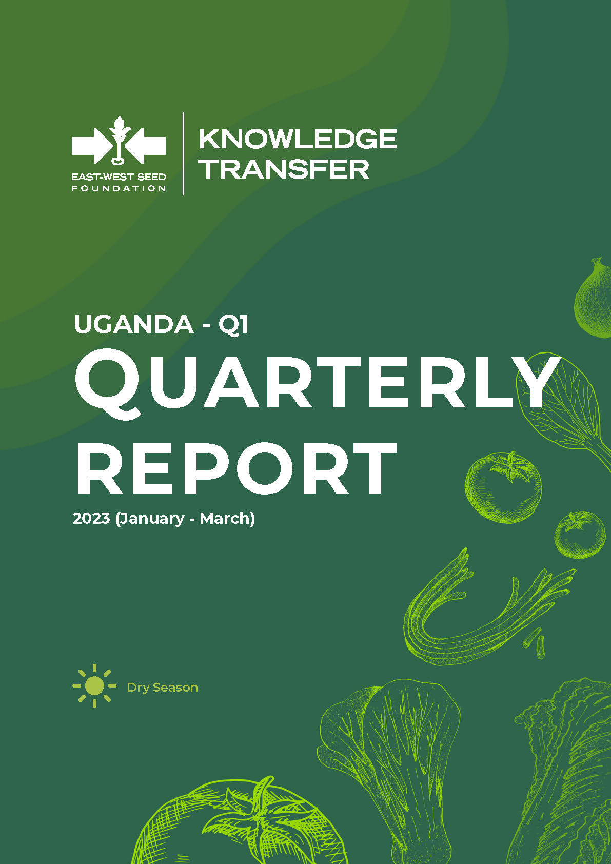 cover of Uganda quarterly report, Q1 2023