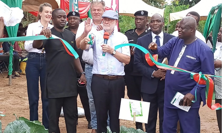 Netherland Ambassador cuts ribbon at Ghana learning farm