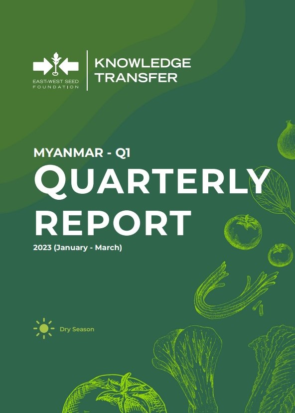 Cover of Myanmar quarterly report, Q1 2023.