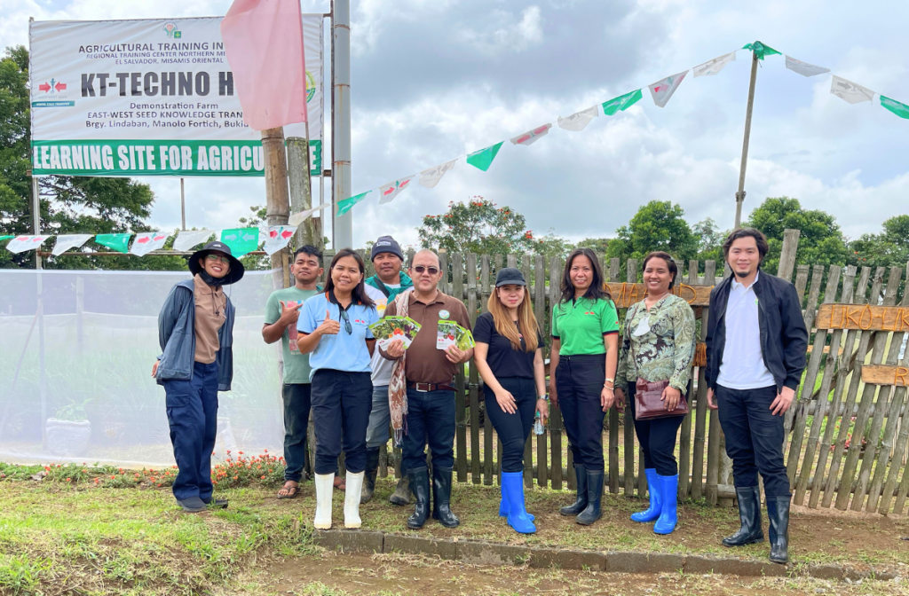 Inspectors and staff at the KT-Techno Hub in Bukidnon.