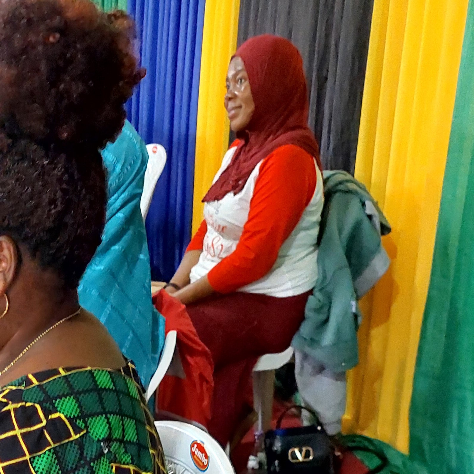 Hadija Muhidini, seated , at the women's conference in Iringa.