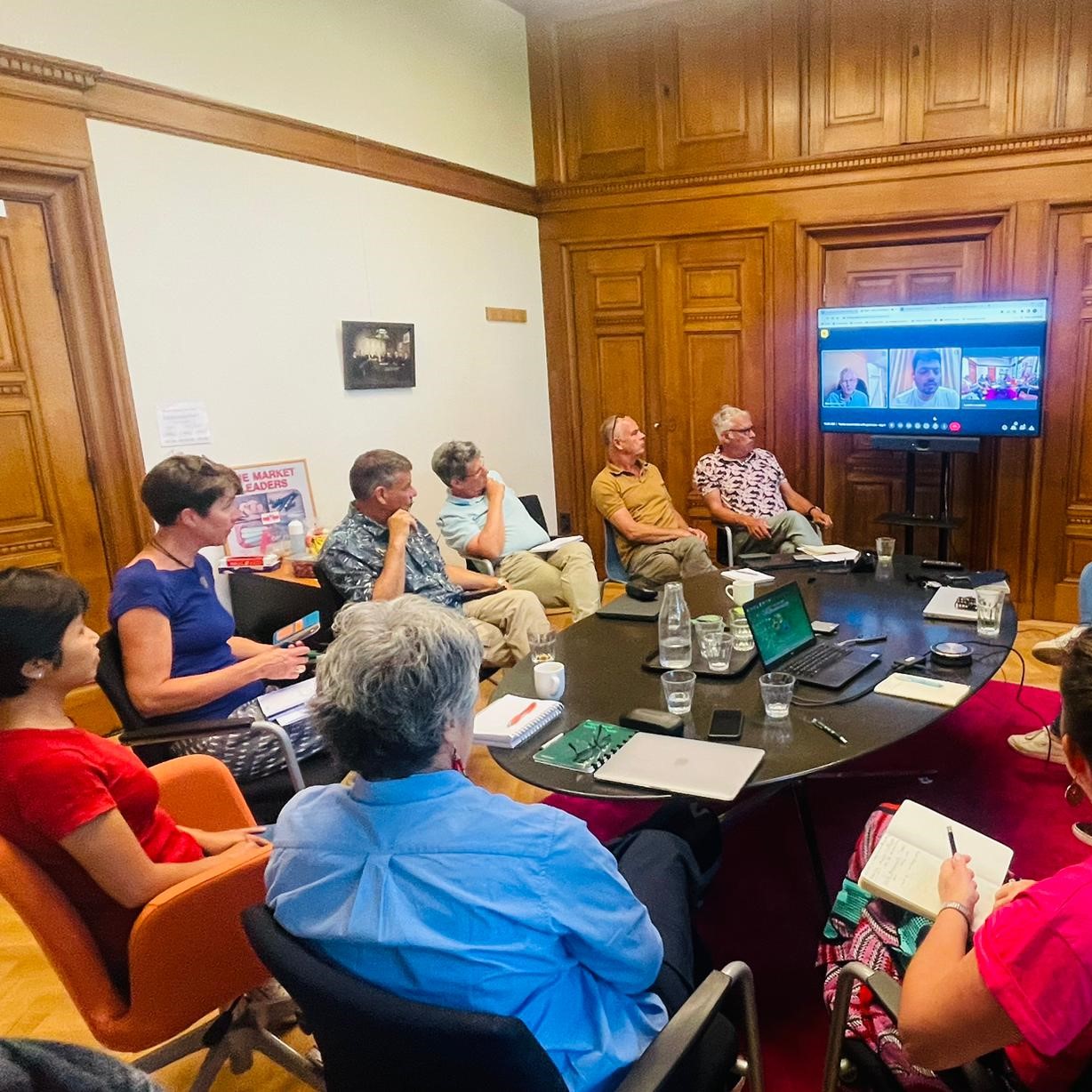 WUR, Koppert, CABI, and EWS-KT representatives at a joint reflection meeting.