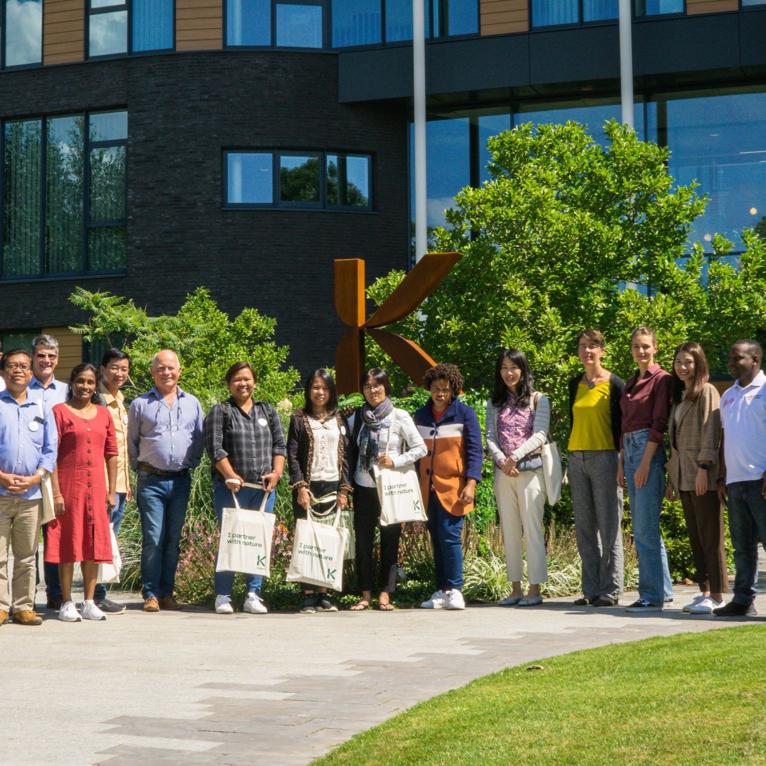 EWS-KT staff outside Koppert headquarters.