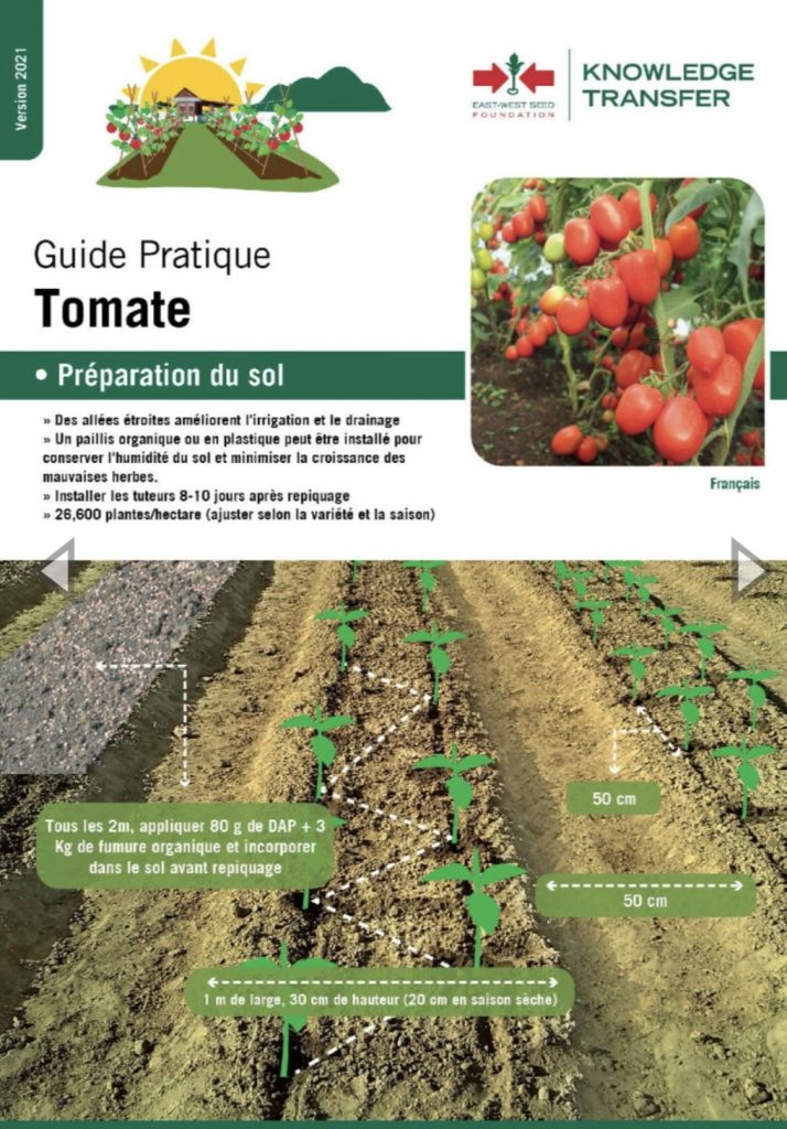 Tomato crop guide in French from East-West Seed Knowledge Transfer Foundation.