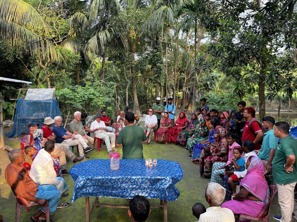 The Board of Trustees meets with farmers and other stakeholders.