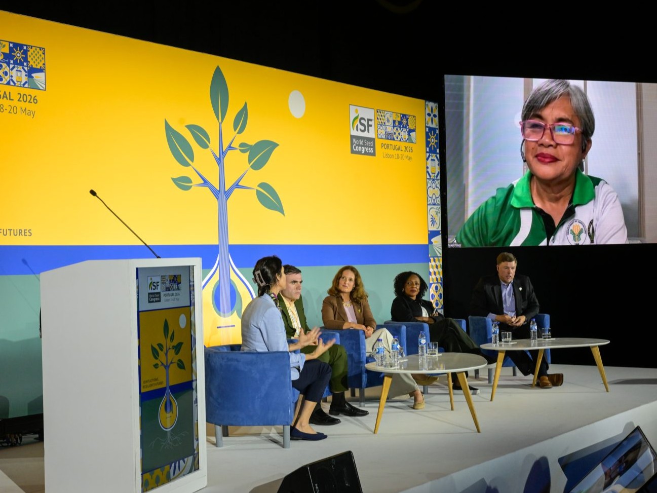 2026 World Seed Congress panel photo from International Seed Foundation article.
