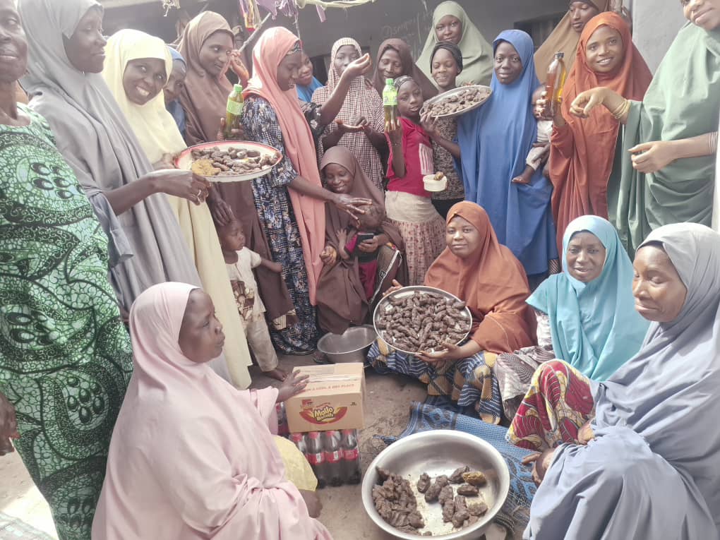 Anguwan Bokoto women’s group shows different stages in neem oil production in Kudan Local Government Area, Kaduna State, Nigeria.